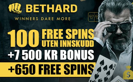 Bethard free spins uten innskudd