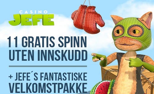 Casino JEFE nytt norsk casino bonus